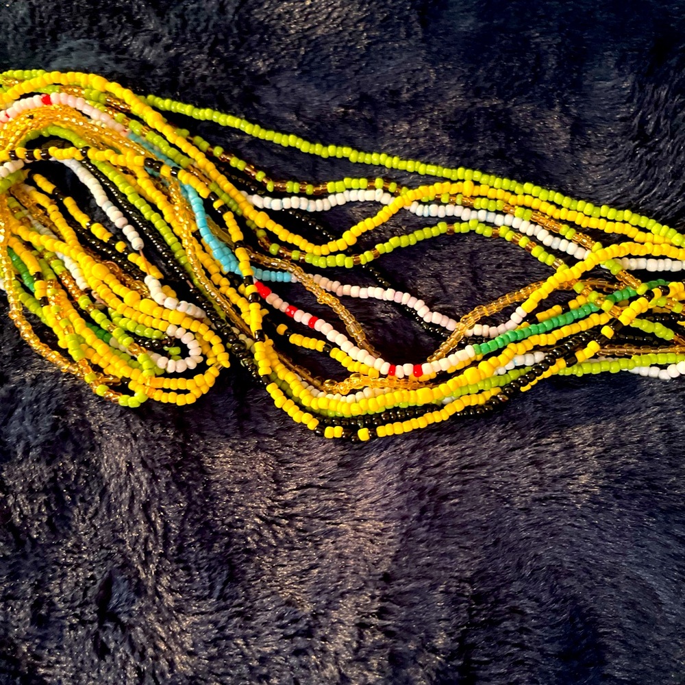 Lot of vibrant waist beads
